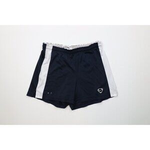 Vintage Y2K Nike Total 90 Womens Medium Running Jogging Soccer Shorts Navy Blue